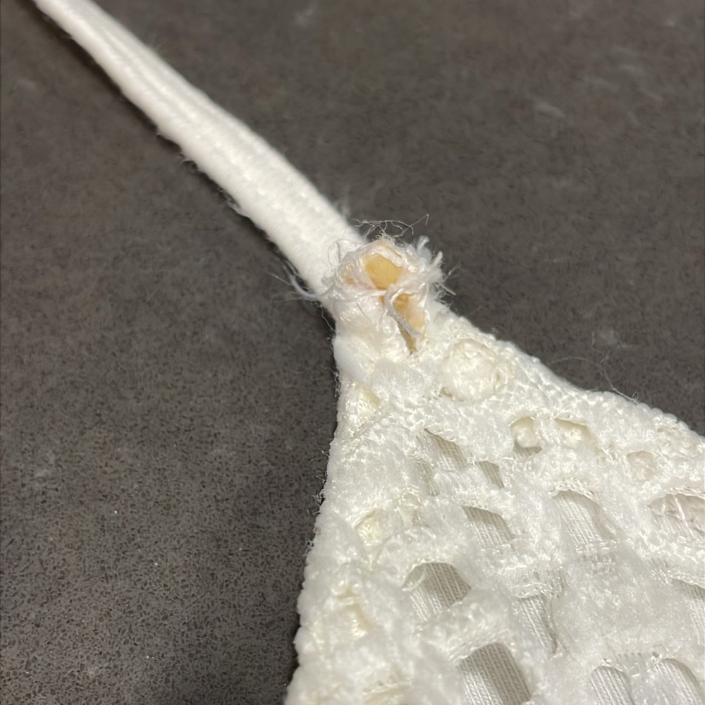 Express One Eleven White Crochet Bodysuit Small - Picture 7 of 16